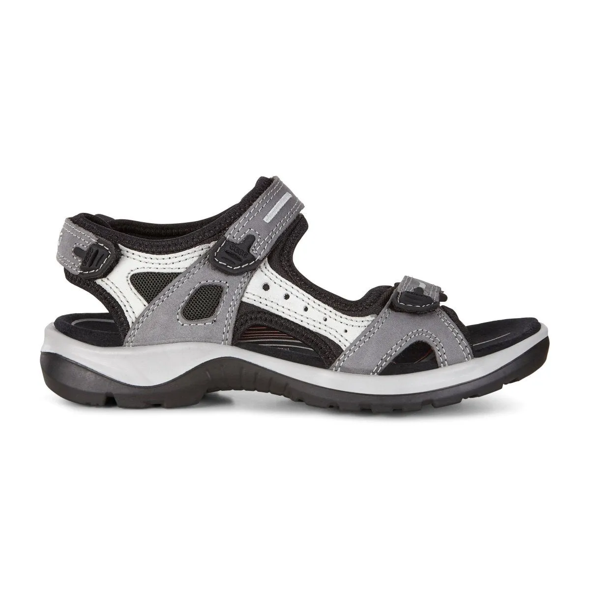 ECCO Damen 069563 Yucatan Sandale Road Titanium Leder