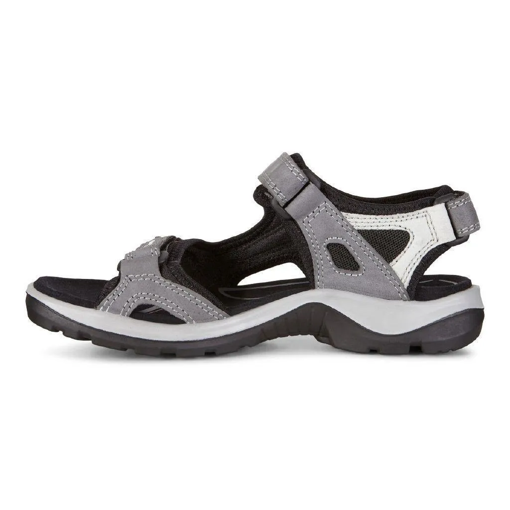 ECCO Damen 069563 Yucatan Sandale Road Titanium Leder
