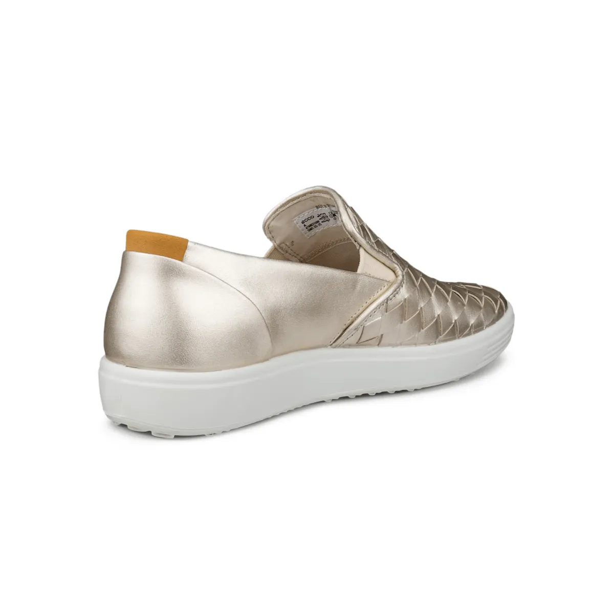 Ecco Damen Soft 7 Slip-On Gewebt Gold