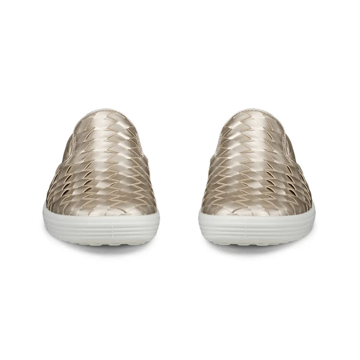 Ecco Damen Soft 7 Slip-On Gewebt Gold