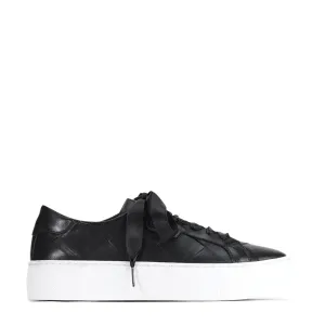 EOS Gewebte Schwarze Lederschuhe_Eos