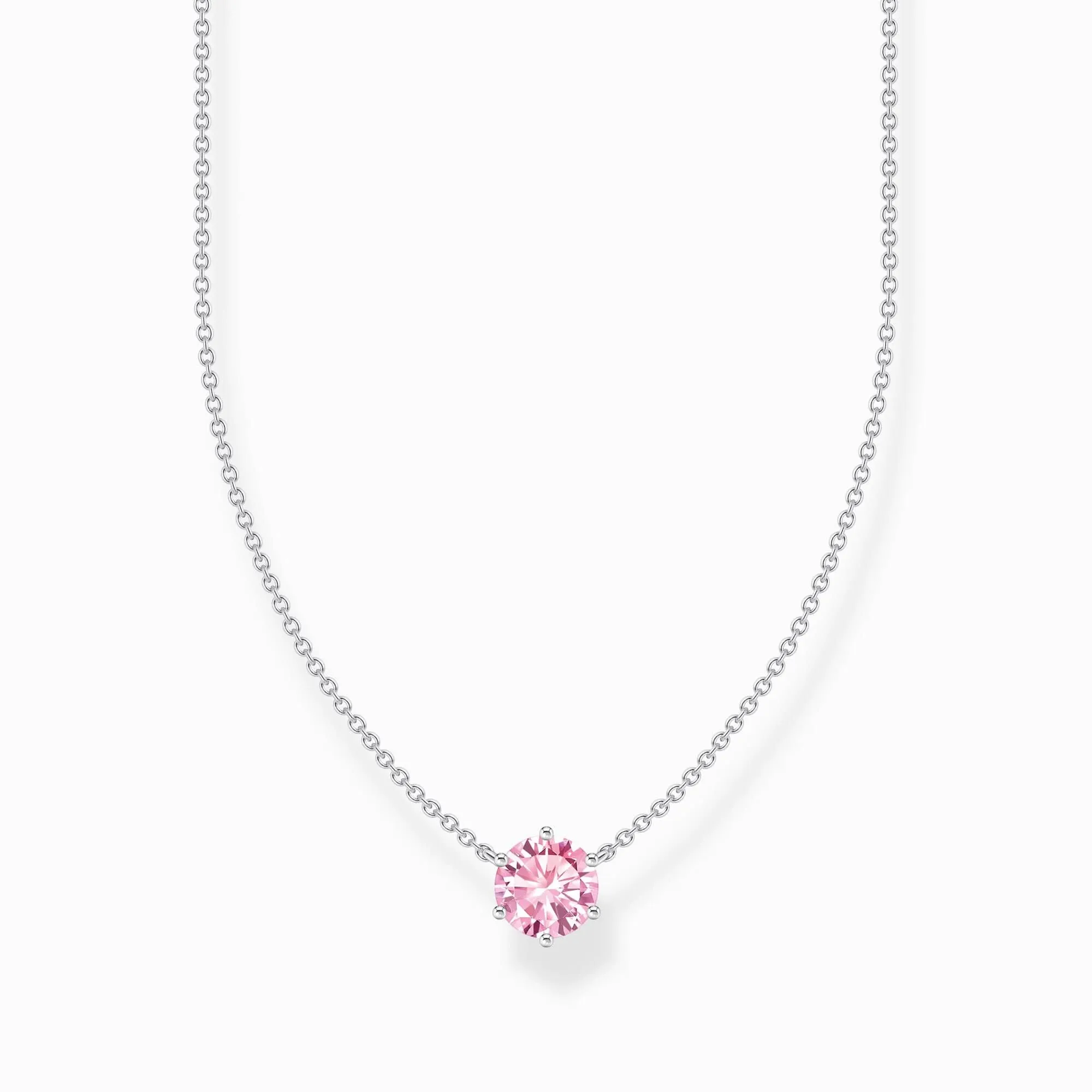 Essentials Sterling Silber Pink Zirkonia Halskette KE2210-051-9-L45V Thomas Sabo Halsketten