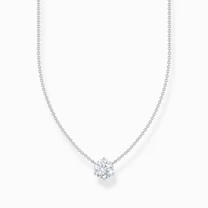 Essentials Sterling Silber Weiß Zirkonia Halskette KE2210-051-14-L45V Thomas Sabo Halsketten