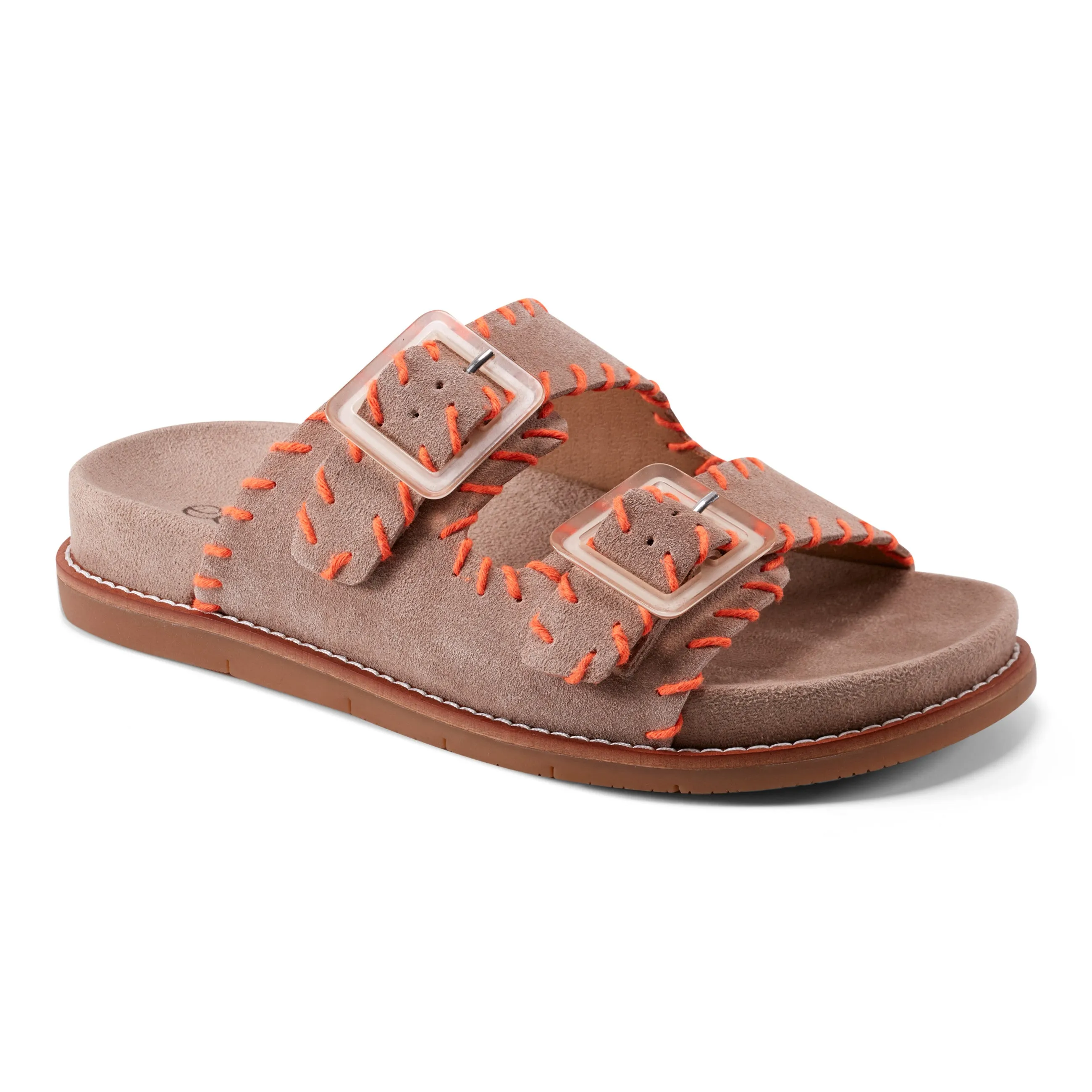 Fausto Rundspitze Bequeme Flache Riemchensandalen