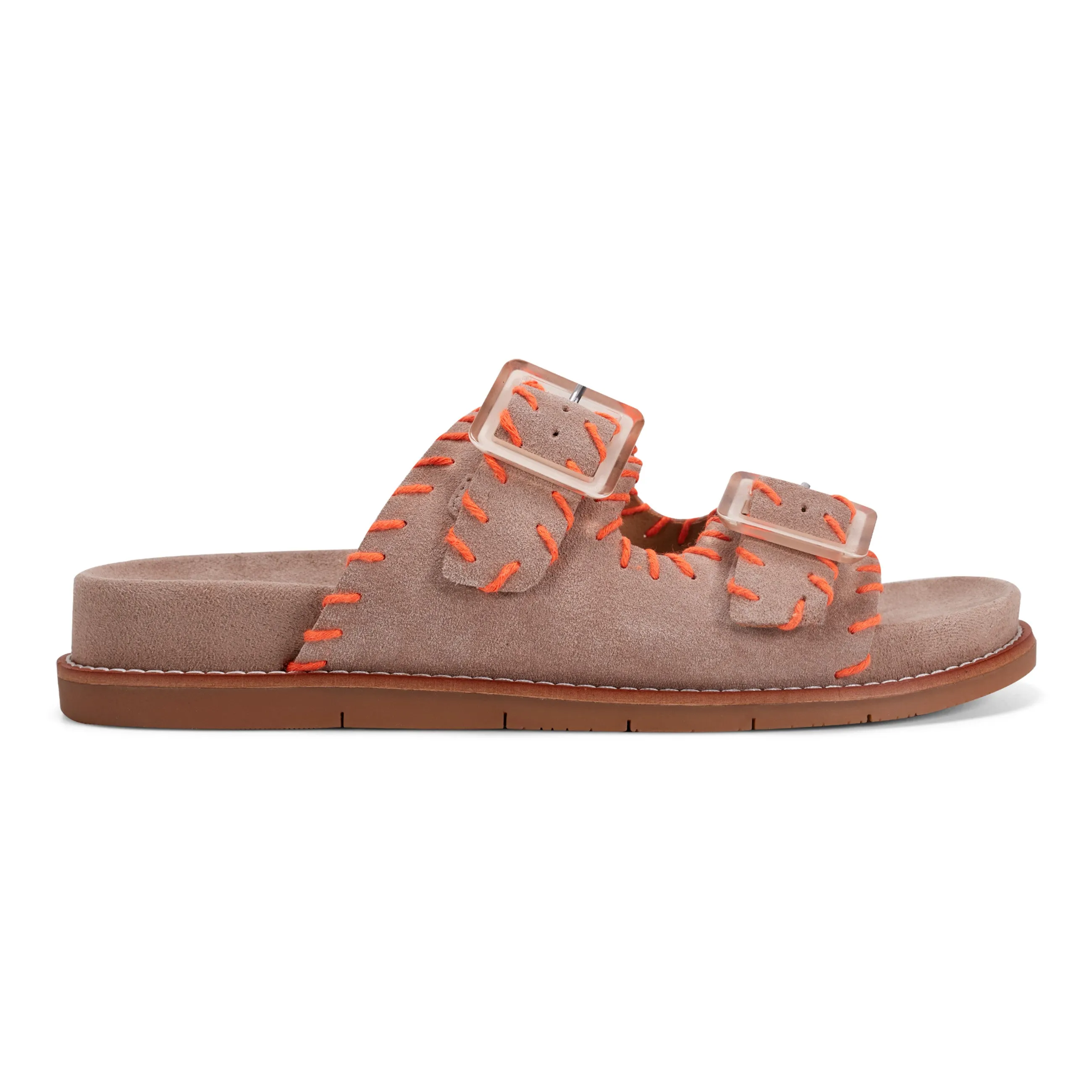 Fausto Rundspitze Bequeme Flache Riemchensandalen