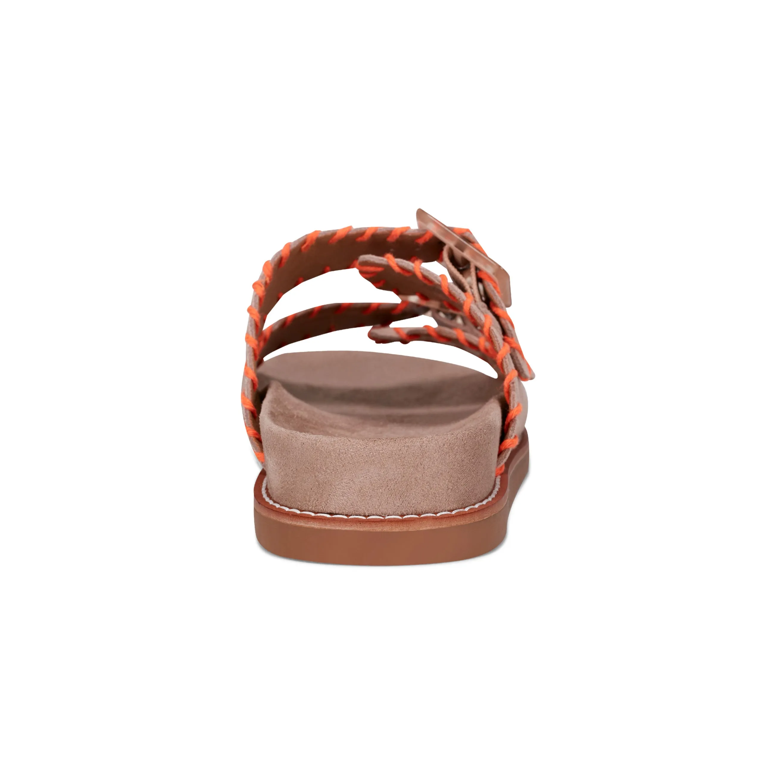 Fausto Rundspitze Bequeme Flache Riemchensandalen