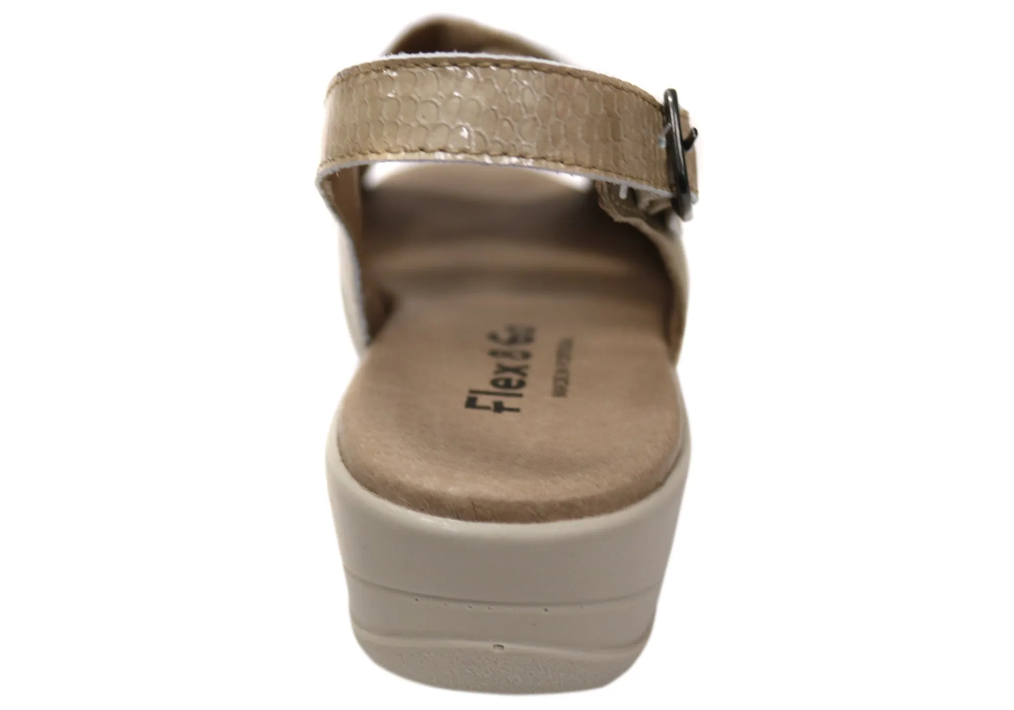 Flex & Go Mary Damen Bequeme Ledersandalen Hergestellt in Portugal Flex & Go Schuhe