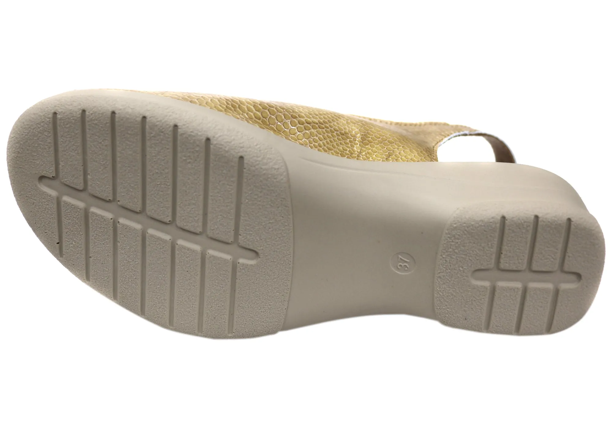 Flex & Go Mary Damen Bequeme Ledersandalen Hergestellt in Portugal Flex & Go Schuhe