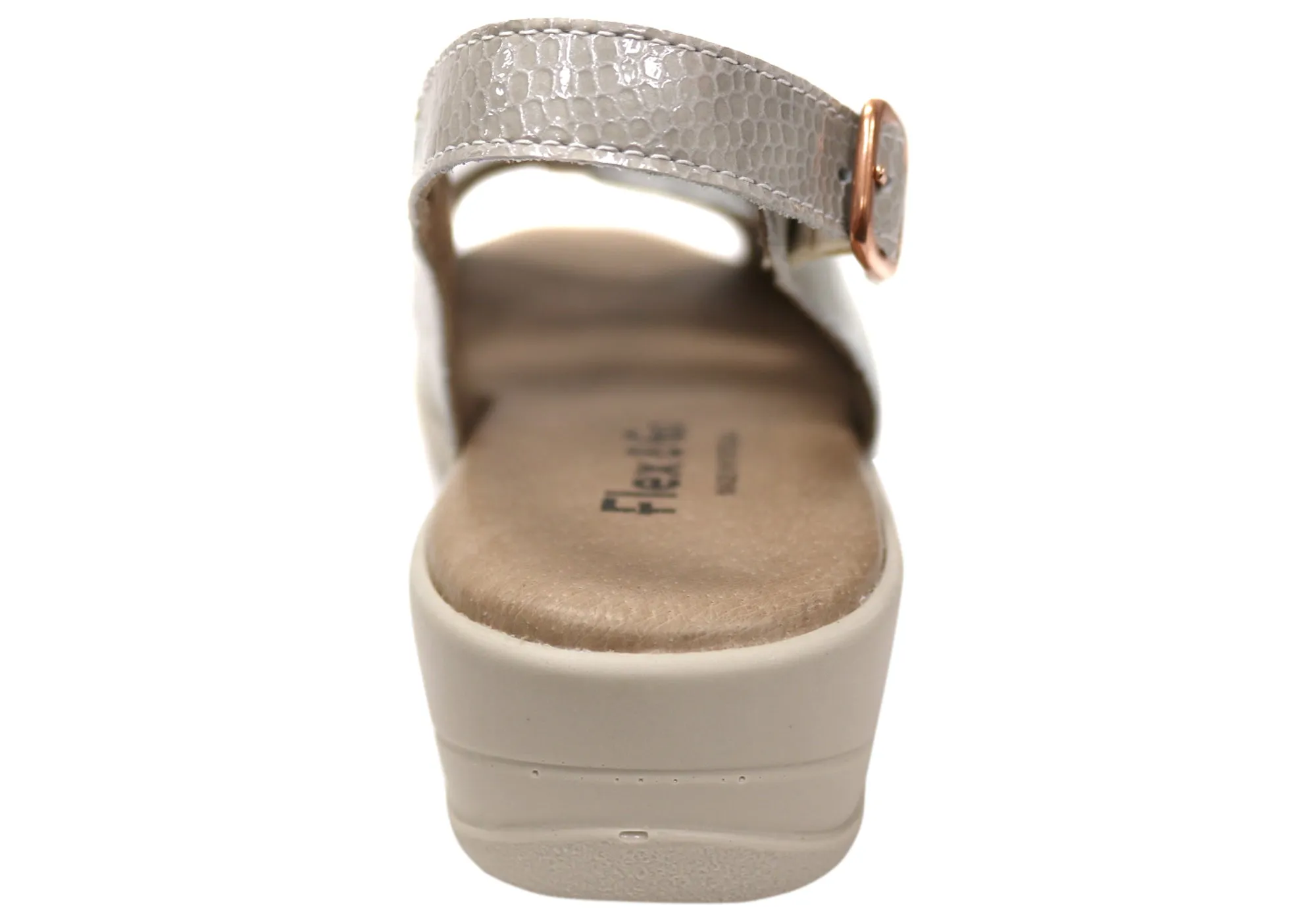 Flex & Go Mary Damen Bequeme Ledersandalen Hergestellt in Portugal Flex & Go Schuhe