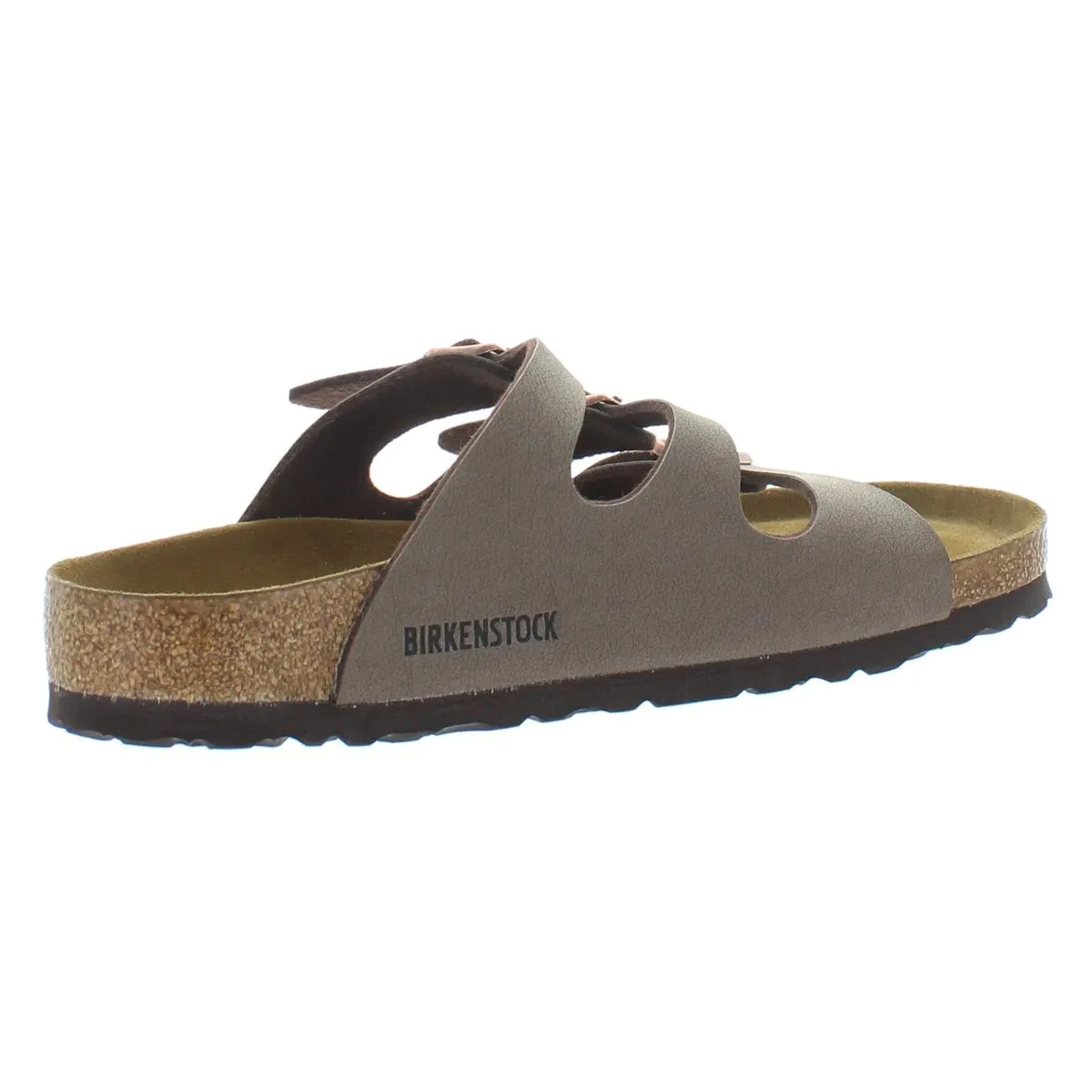 Florida BS Damen Leder Schlupf-Sandalen mit Fußbett