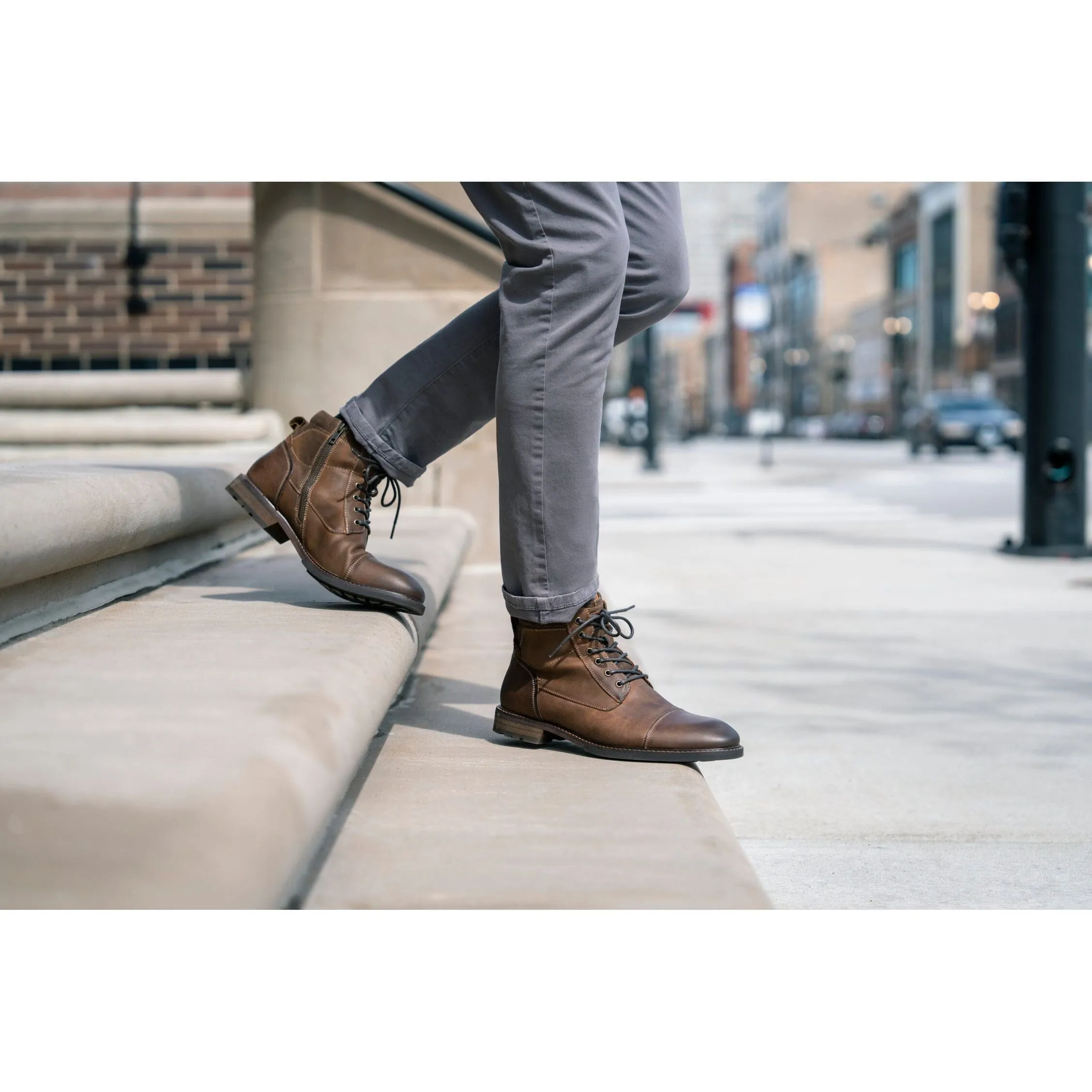 FLORSHEIM LODGE CAP TOE SCHNÜRSTIEFEL