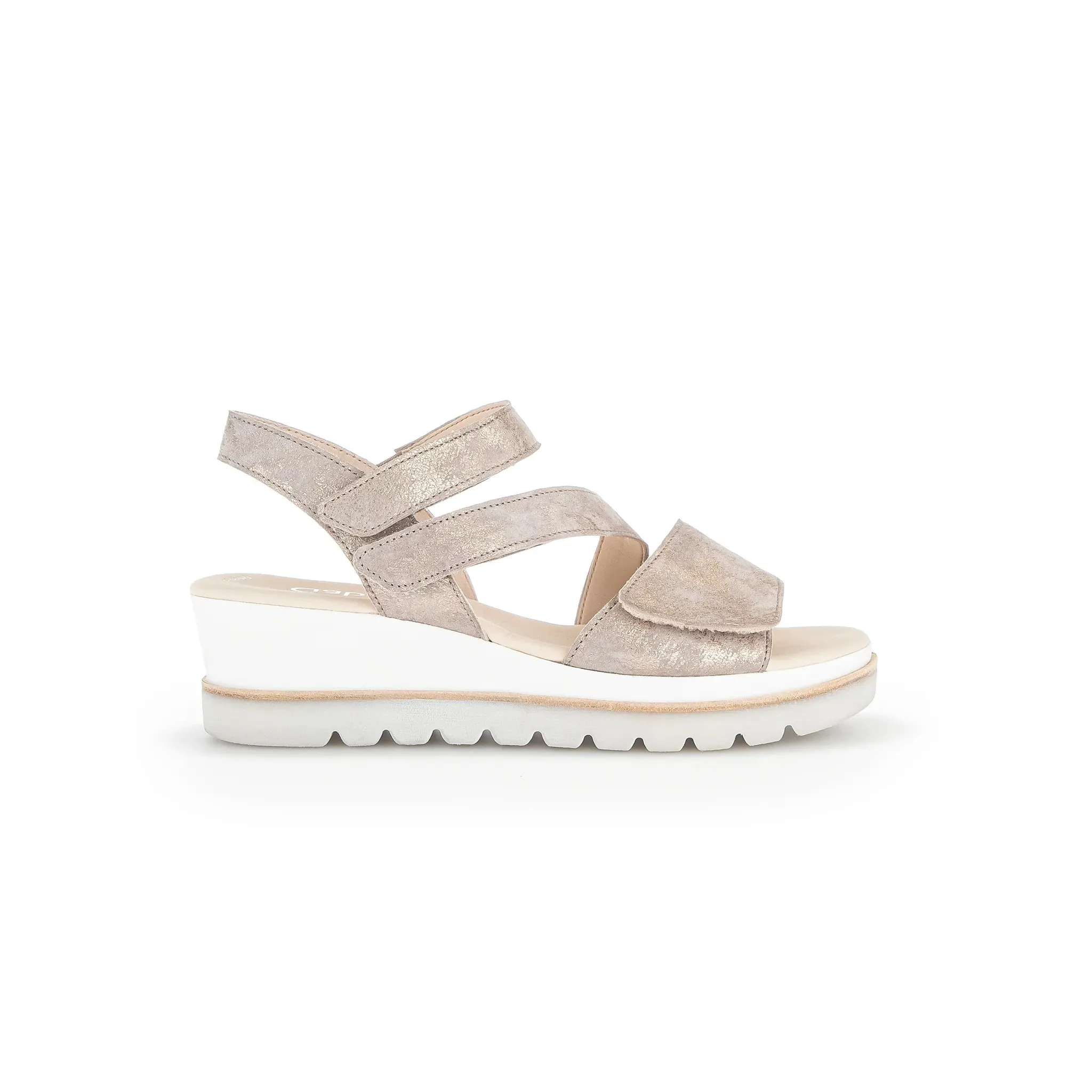 GABOR VIERTELSTRAPPE SANDALETTE - METALLIC
