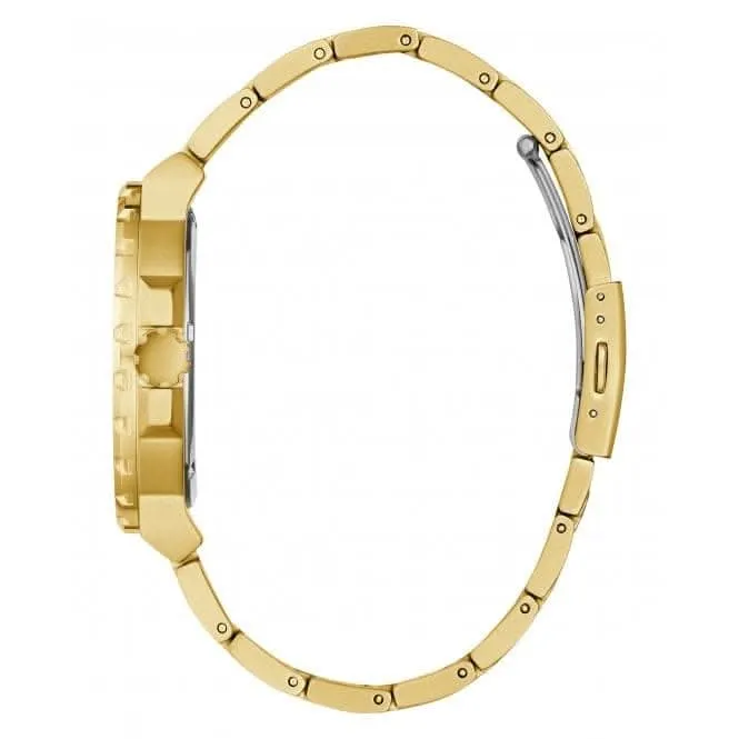 Herren Track Edelstahl Uhr in Goldton GW0426G2