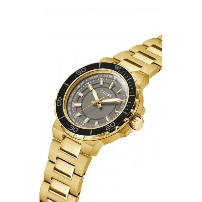 Herren Track Edelstahl Uhr in Goldton GW0426G2