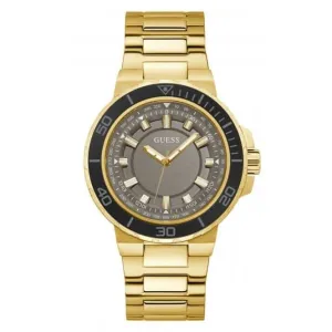 Herren Track Edelstahl Uhr in Goldton GW0426G2
