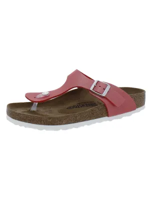 Gizeh BS Damen Kunstleder Metallic T-Riemchen Sandalen
