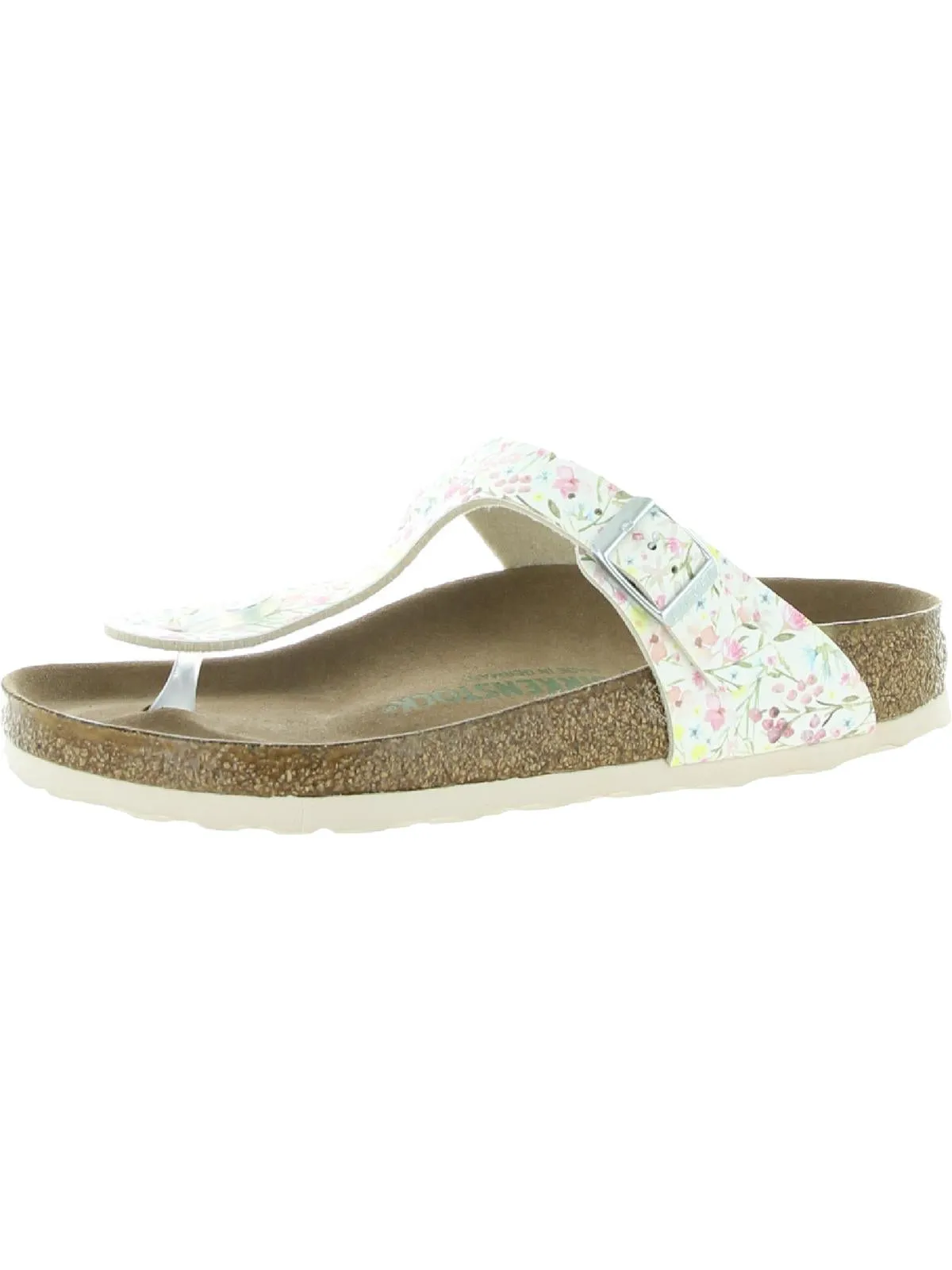 Gizeh BS Damen Sandalen mit Blumenmuster und Schlupffußbett