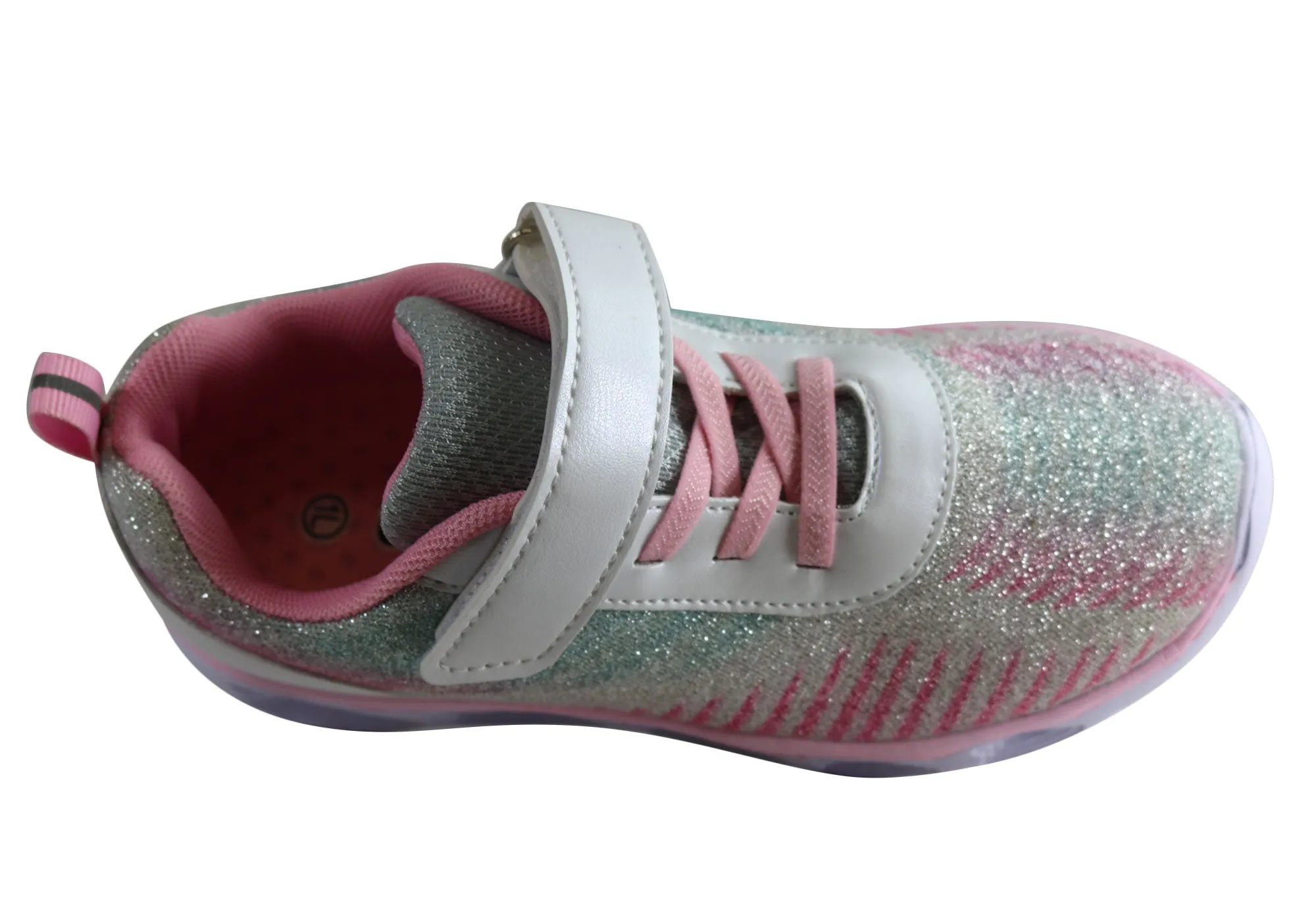 Grosby Elsa Junior & Ältere Kinder Bequeme Schlupf-Licht-Up-Sneaker Grosby Schuhe