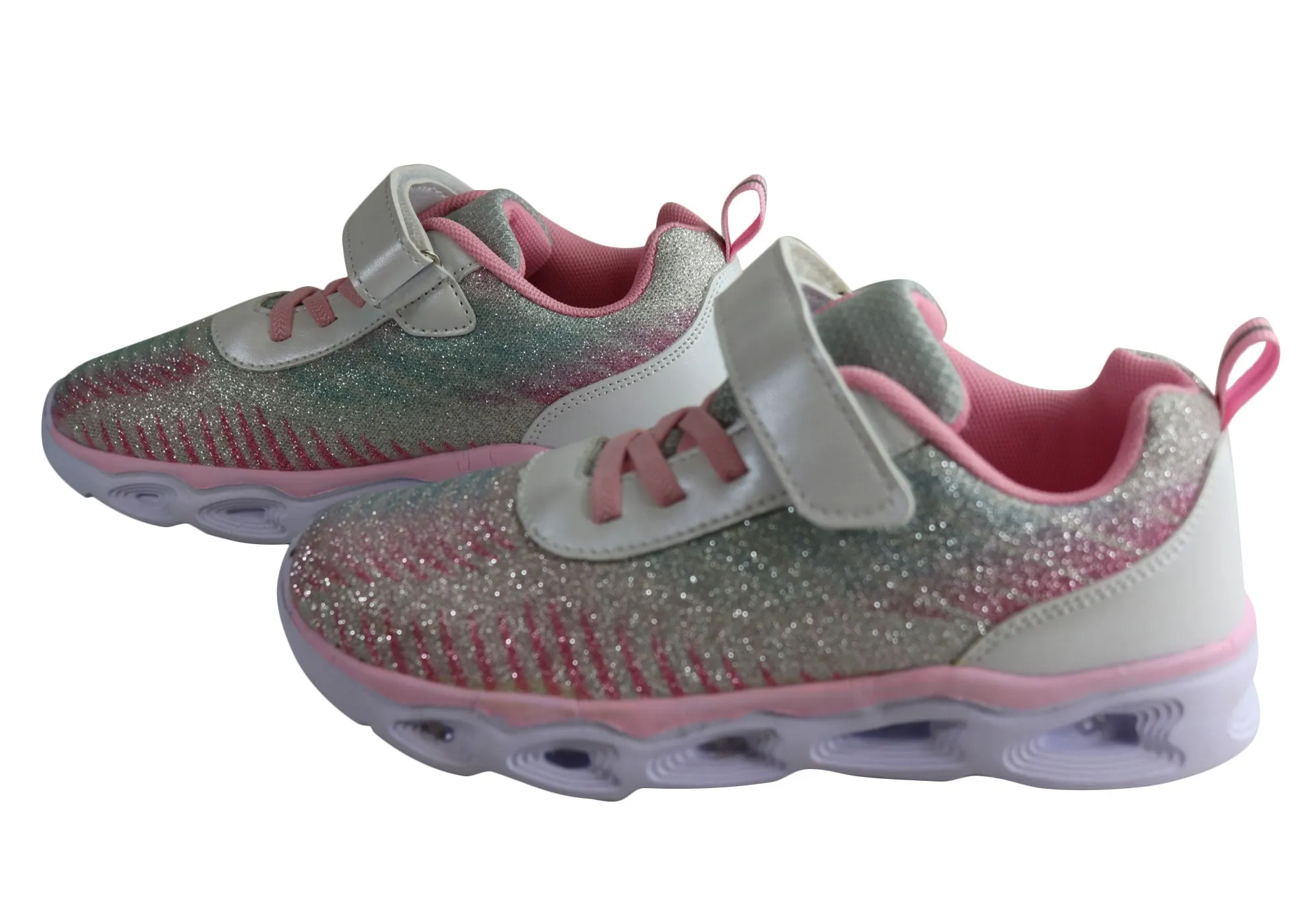 Grosby Elsa Junior & Ältere Kinder Bequeme Schlupf-Licht-Up-Sneaker Grosby Schuhe
