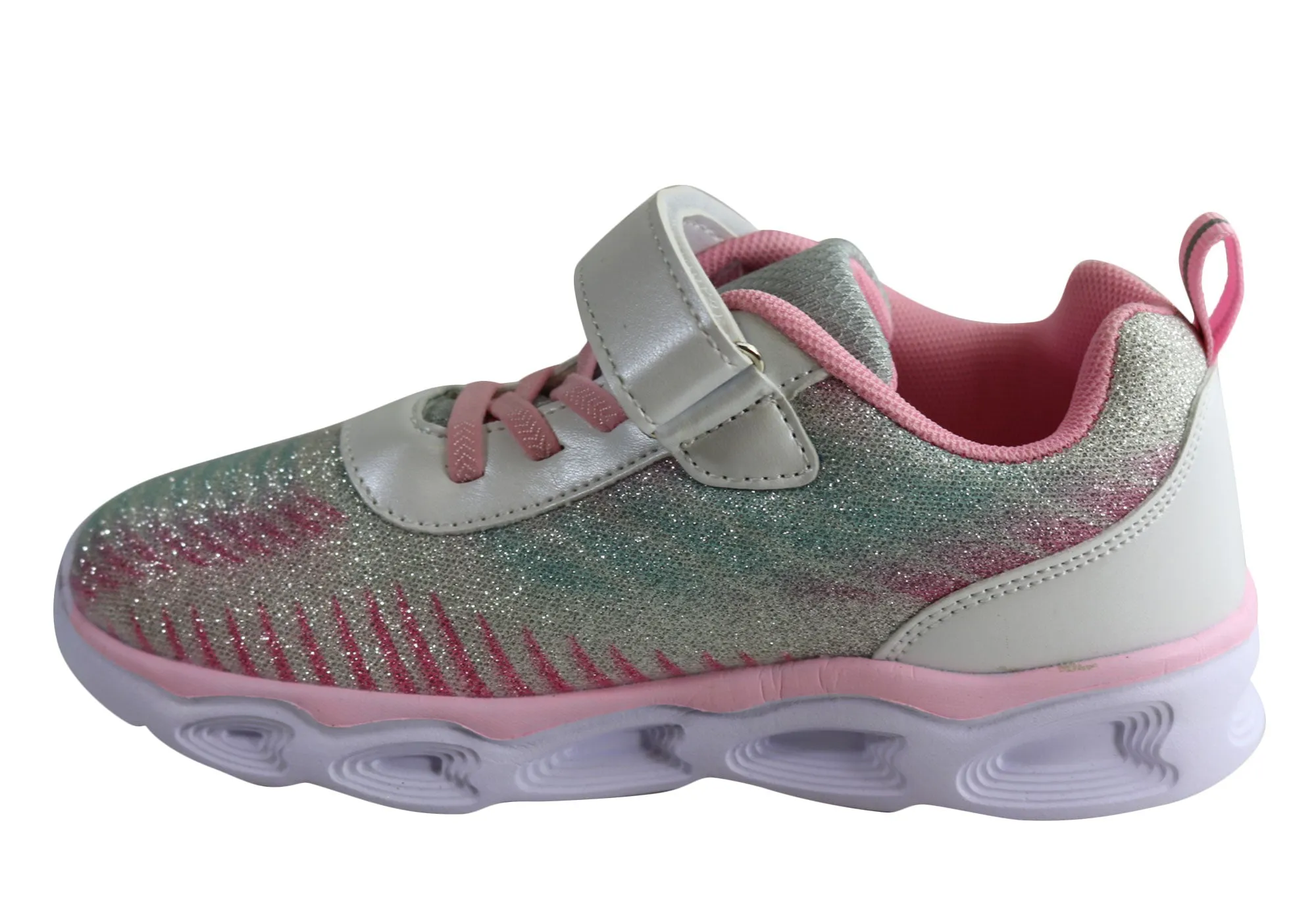 Grosby Elsa Junior & Ältere Kinder Bequeme Schlupf-Licht-Up-Sneaker Grosby Schuhe