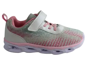 Grosby Elsa Junior & Ältere Kinder Bequeme Schlupf-Licht-Up-Sneaker Grosby Schuhe
