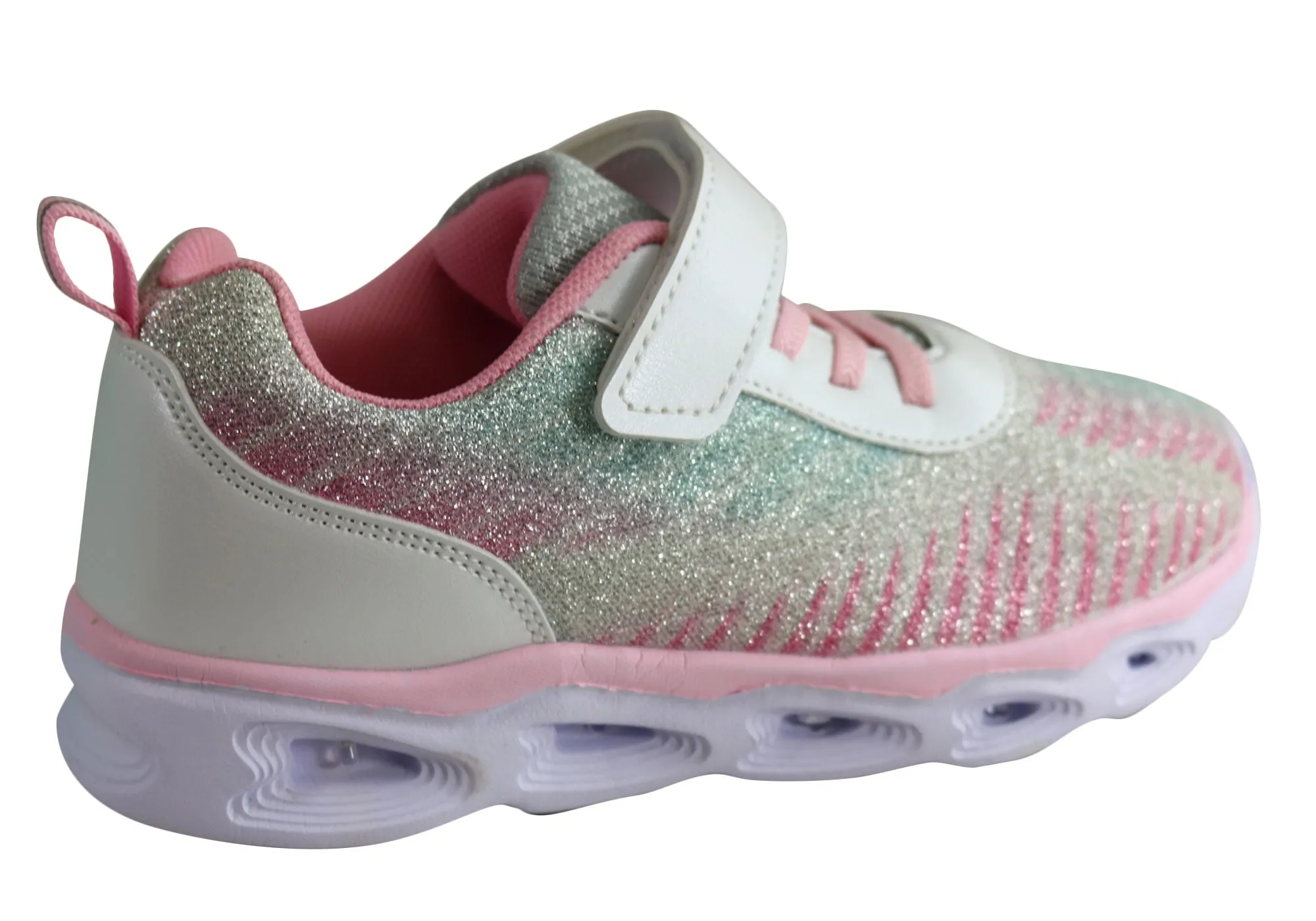 Grosby Elsa Junior & Ältere Kinder Bequeme Schlupf-Licht-Up-Sneaker Grosby Schuhe