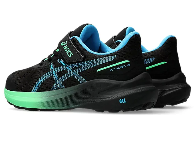 GT-1000 13 PS | Schwarz/Digitales Aqua Asics Schuhe
