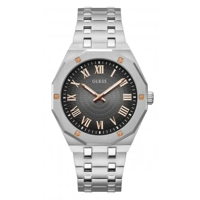 Guess Herren Uhr Edelstahl Silber GW0575G1