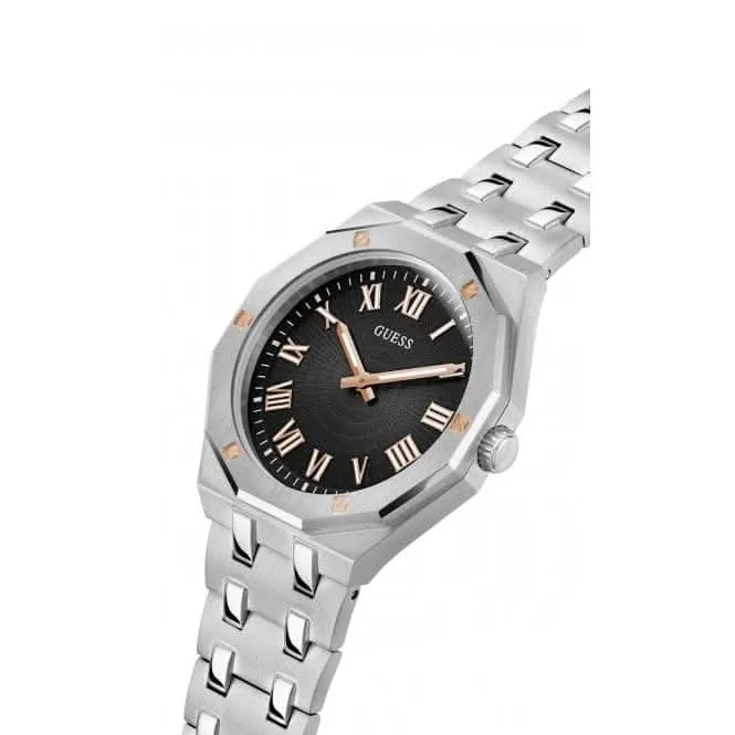 Guess Herren Uhr Edelstahl Silber GW0575G1