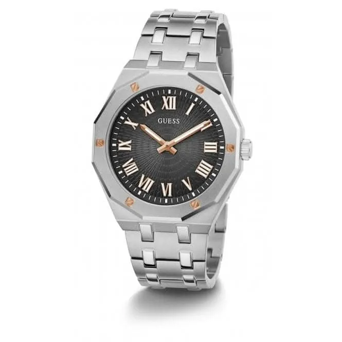 Guess Herren Uhr Edelstahl Silber GW0575G1