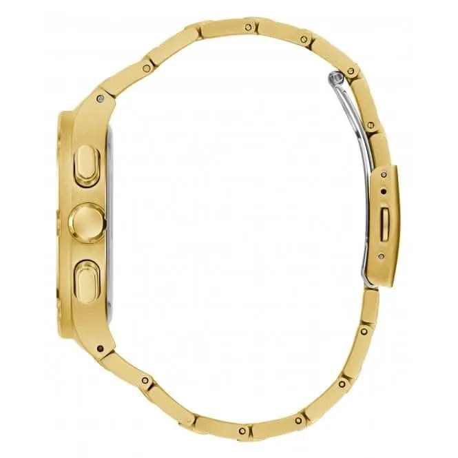 Guess Herren Headline Edelstahl Gold Uhr GW0572G2