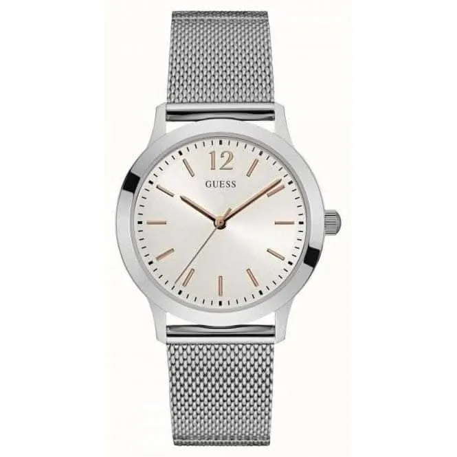 Guess Herren Armbanduhr mit Mesh-Armband W0921G1