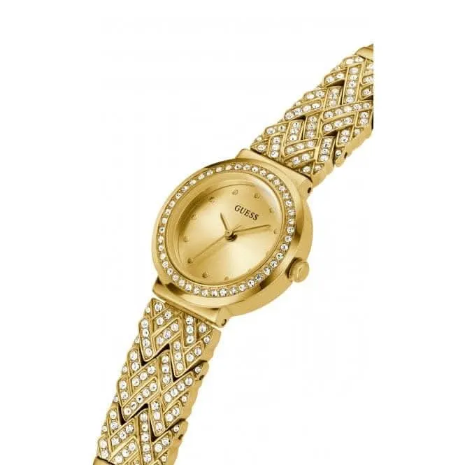 Guess Damen Treasure Edelstahl Uhr in Goldton GW0476L2