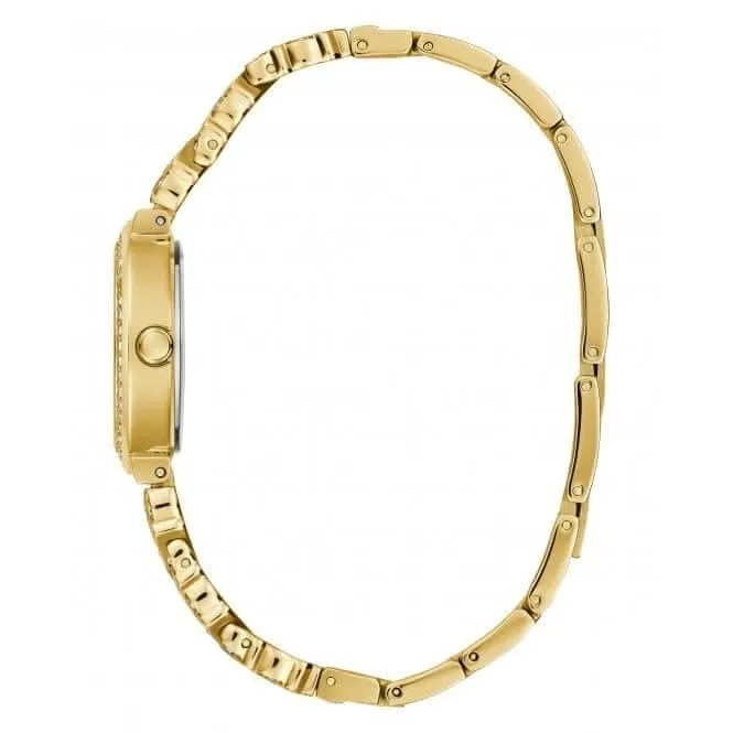 Guess Damen Treasure Edelstahl Uhr in Goldton GW0476L2