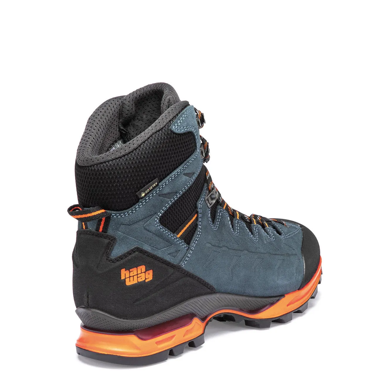 Hanwag Makra Trek Stiefel GTX Stahl / Orange
