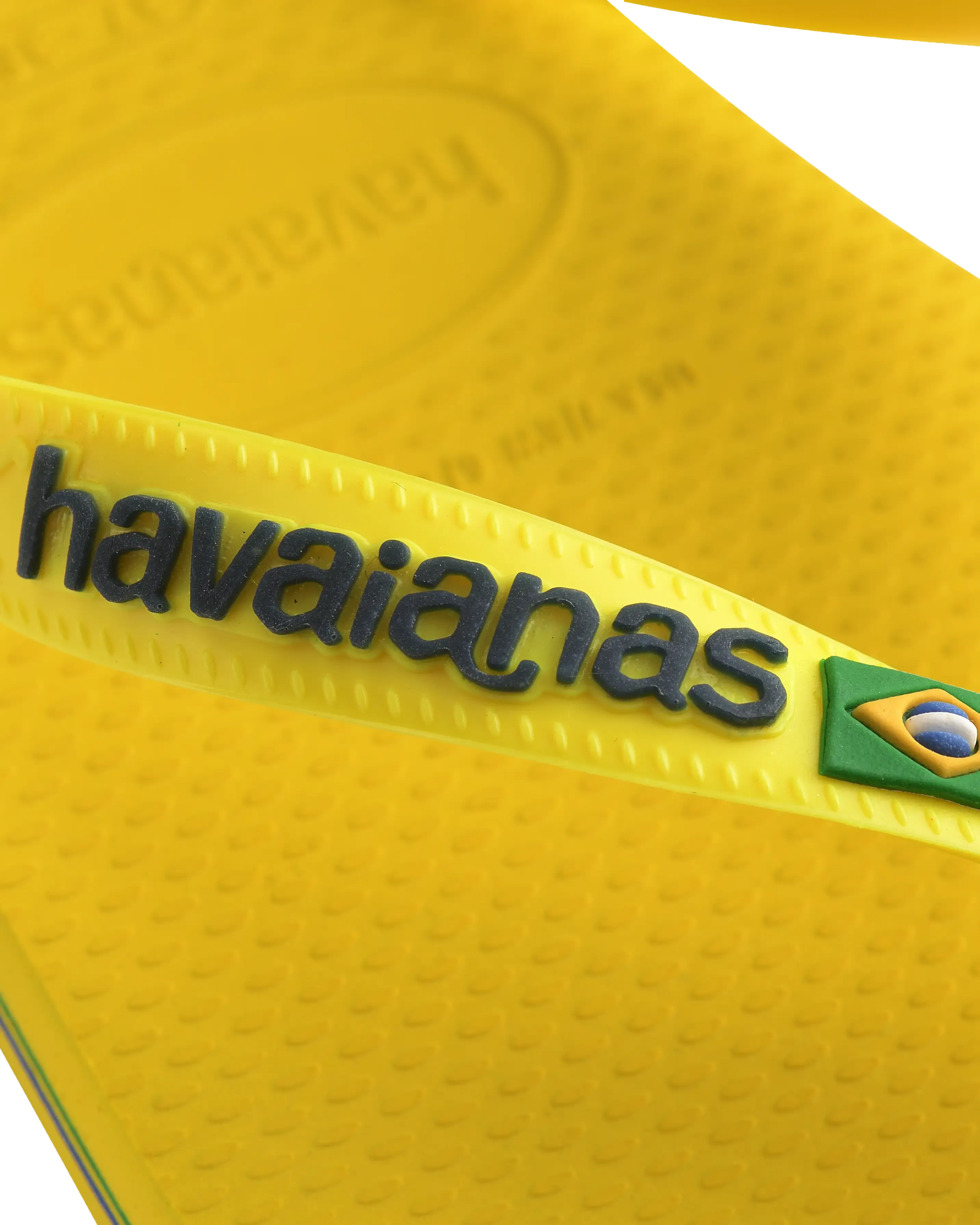 Havaianas Schuhe Jungen Brasil Logo Neon Flip-Flops in Zitronengelb