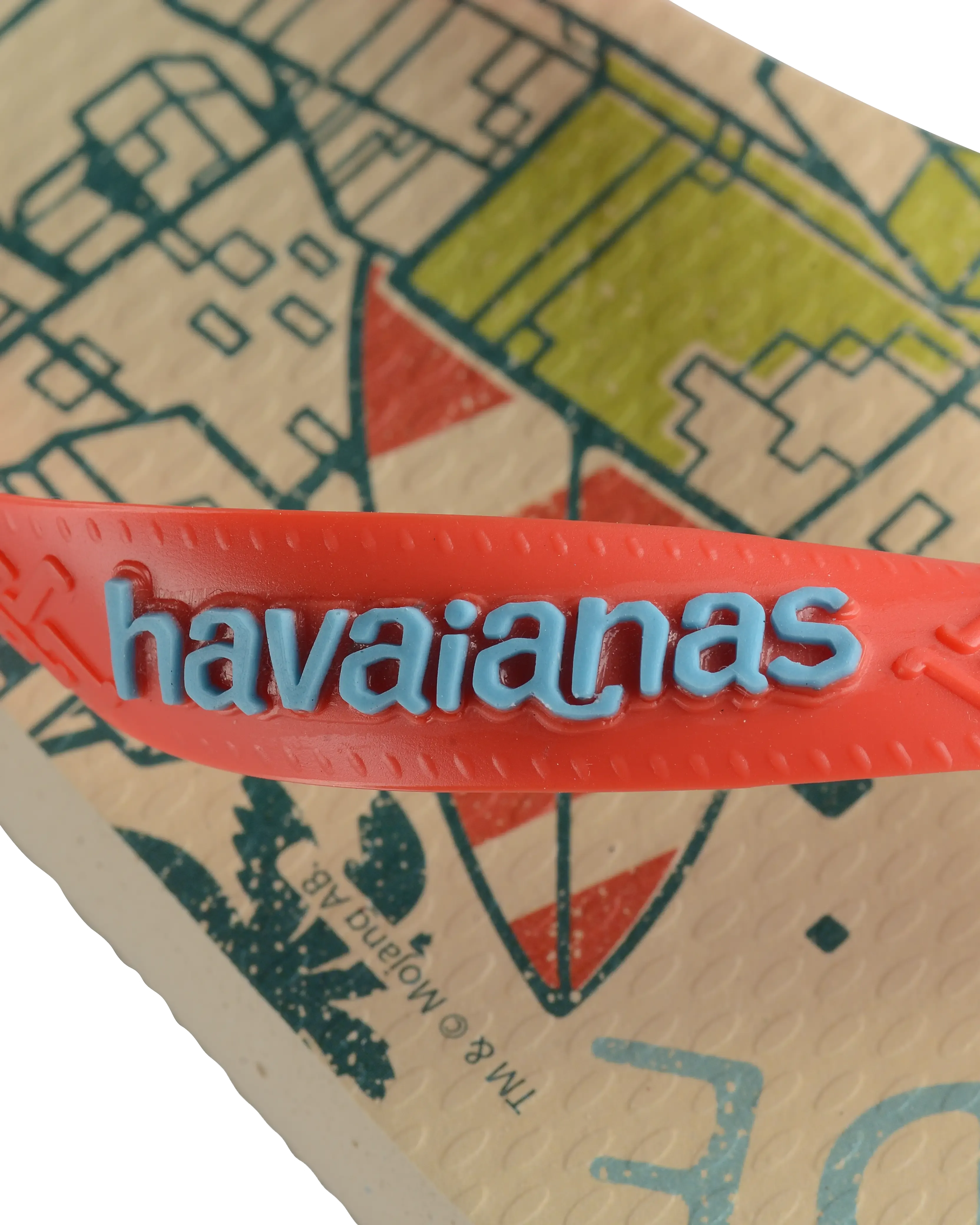 Havaianas Schuhe Jungen Minecraft Flip-Flops in Beige & Orange