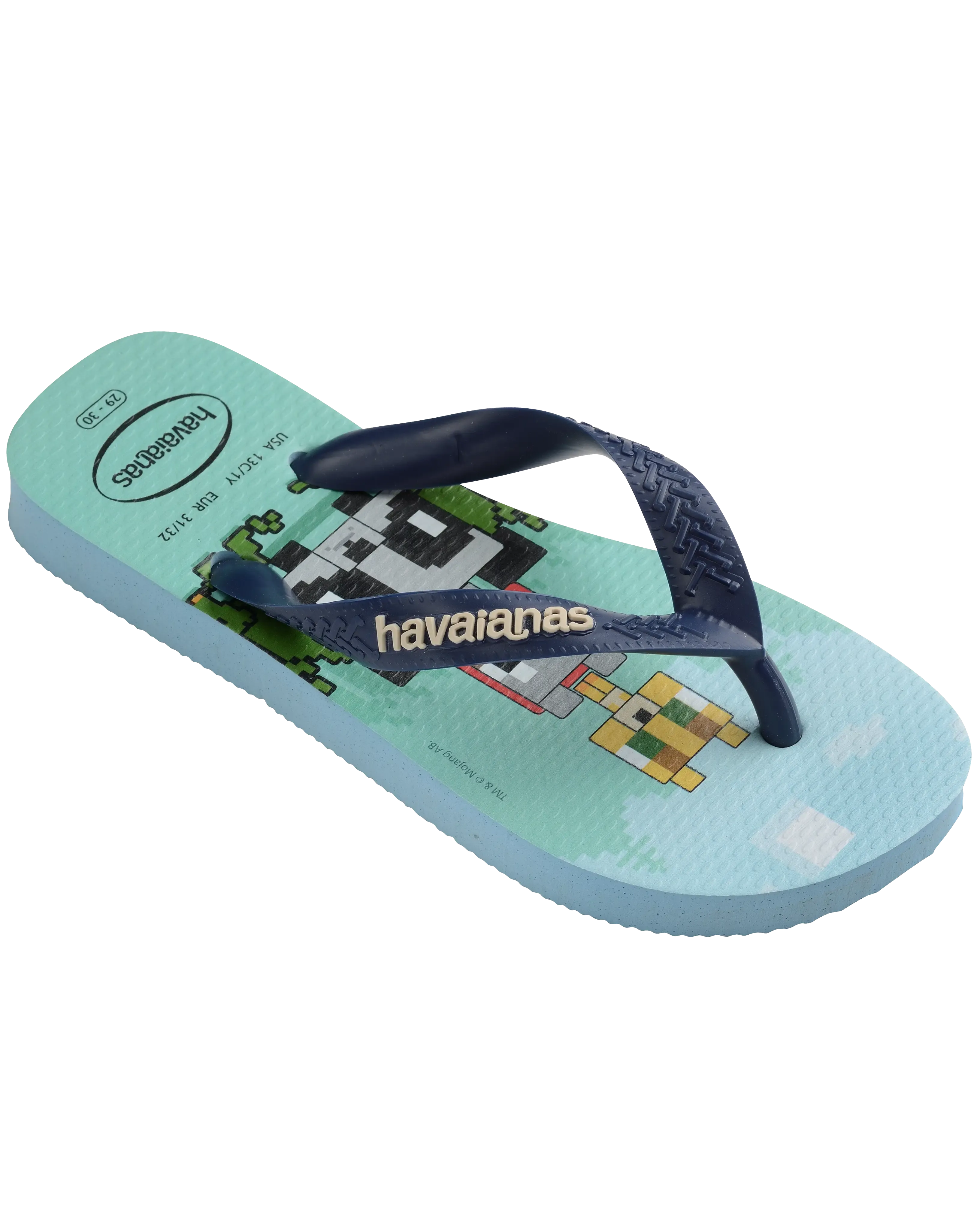 Havaianas Schuhe Jungen Minecraft Flip-Flops in Lavendelblau