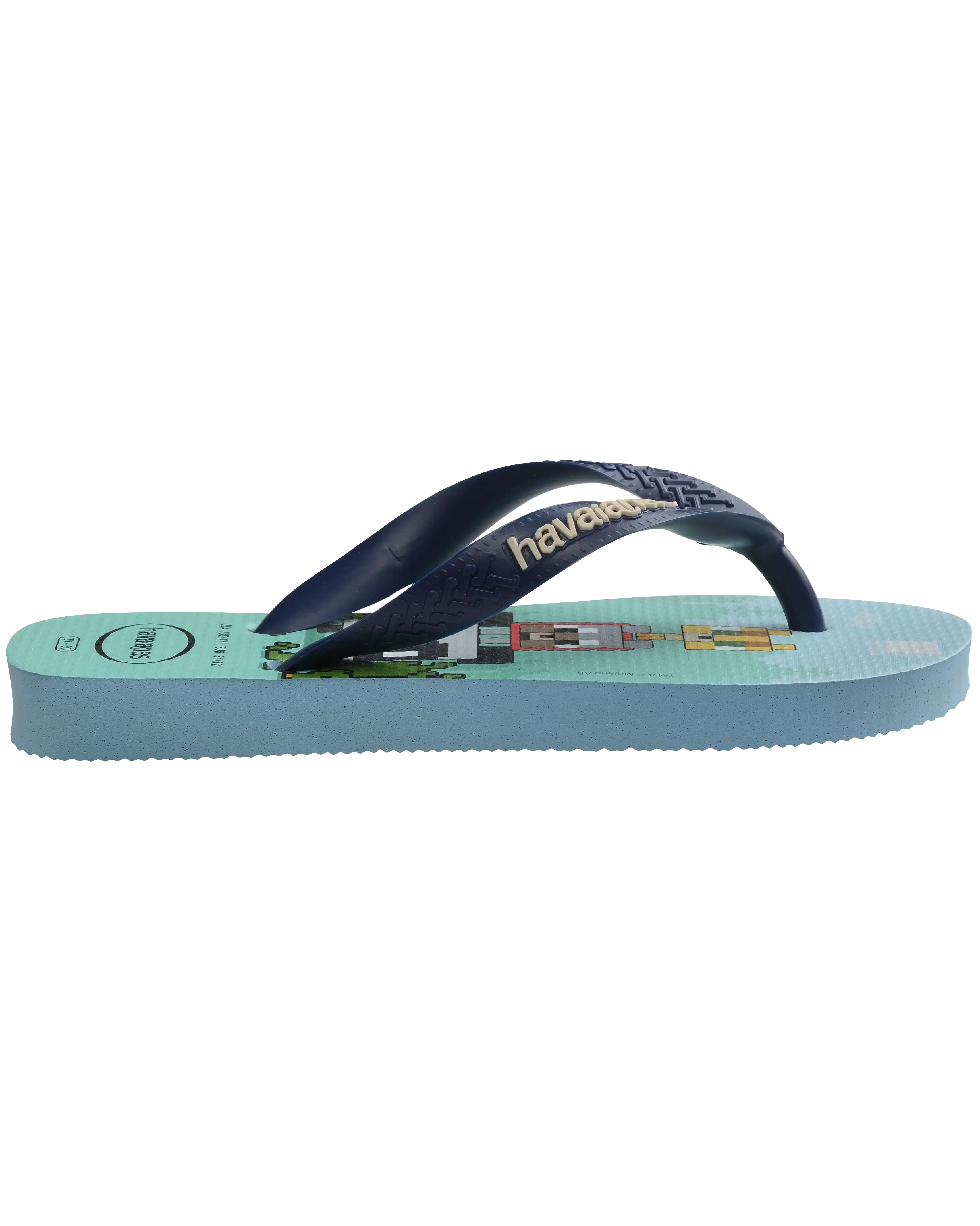 Havaianas Schuhe Jungen Minecraft Flip-Flops in Lavendelblau