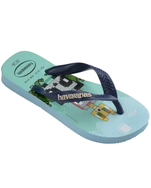 Havaianas Schuhe Jungen Minecraft Flip-Flops in Lavendelblau