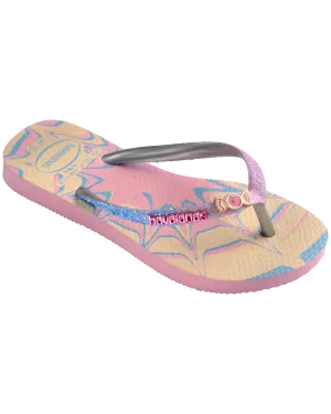 Havaianas Schuhe Mädchen Slim Glitter Trendy Flip-Flops in Pink Glow