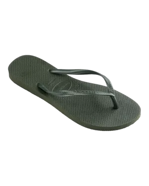 Havaianas Schuhe Slim Flip Flops in Grün Olive