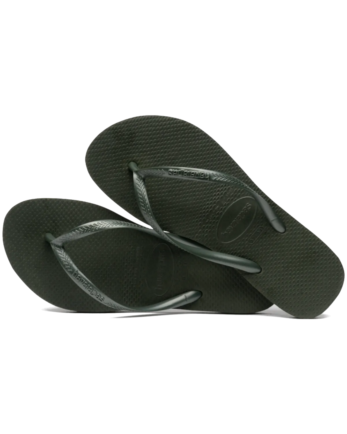 Havaianas Schuhe Slim Flip Flops in Grün Olive