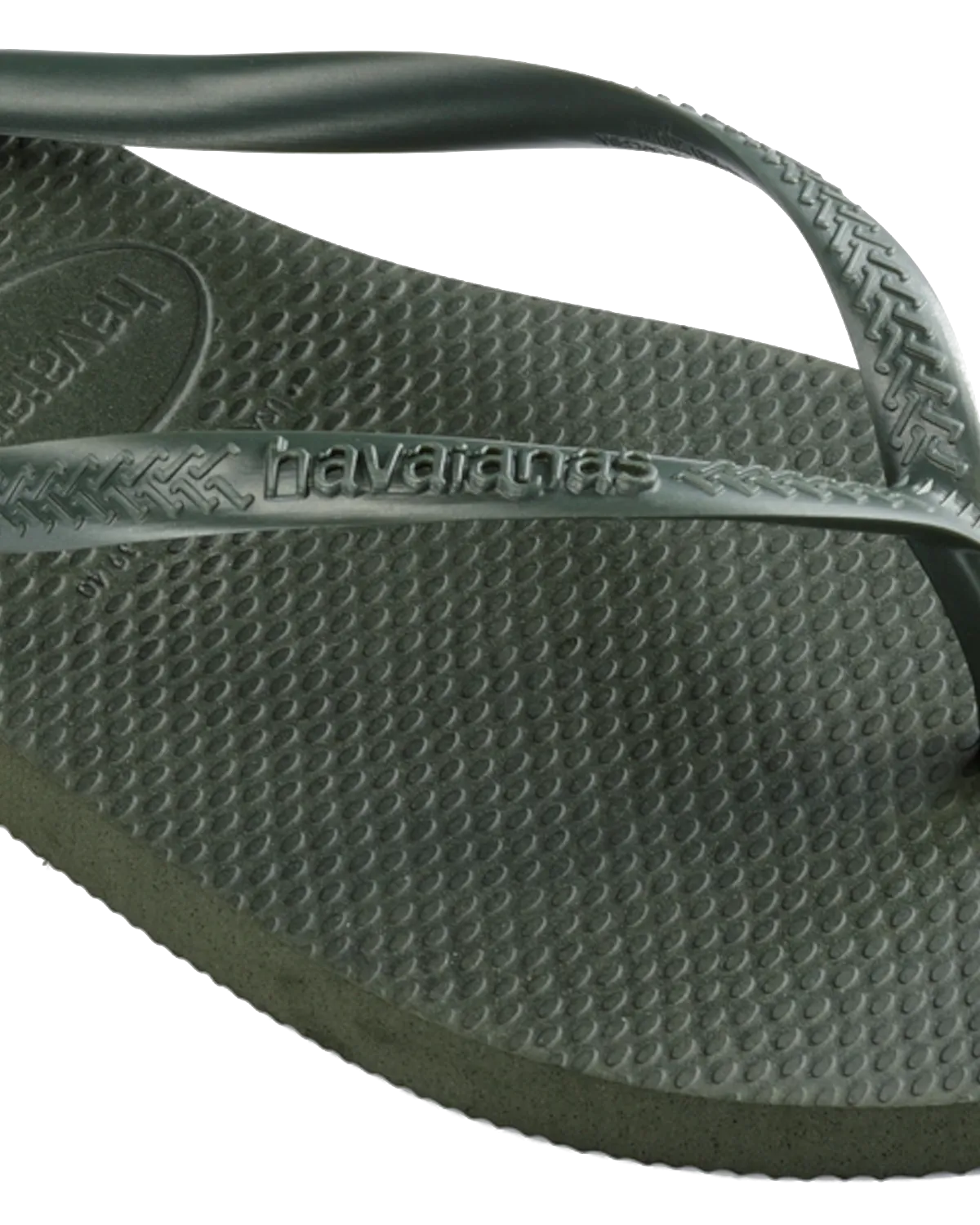 Havaianas Schuhe Slim Flip Flops in Grün Olive