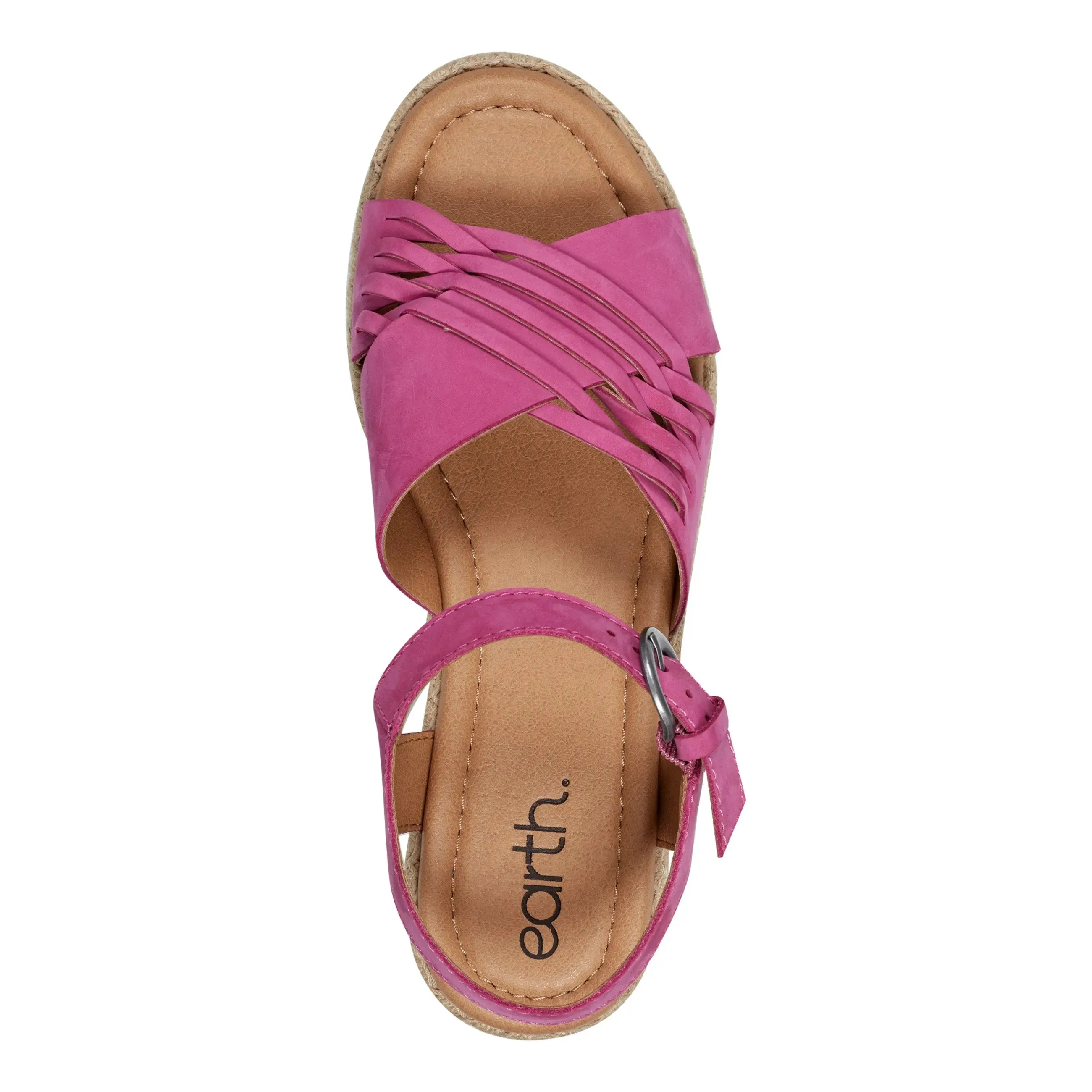 Hilda Freizeit-Espadrilles mit offener Spitze und Plateauabsatz