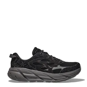 Hoka Elite Terrain System Clifton L Suede Trainer Schwarz / Satellit Grau