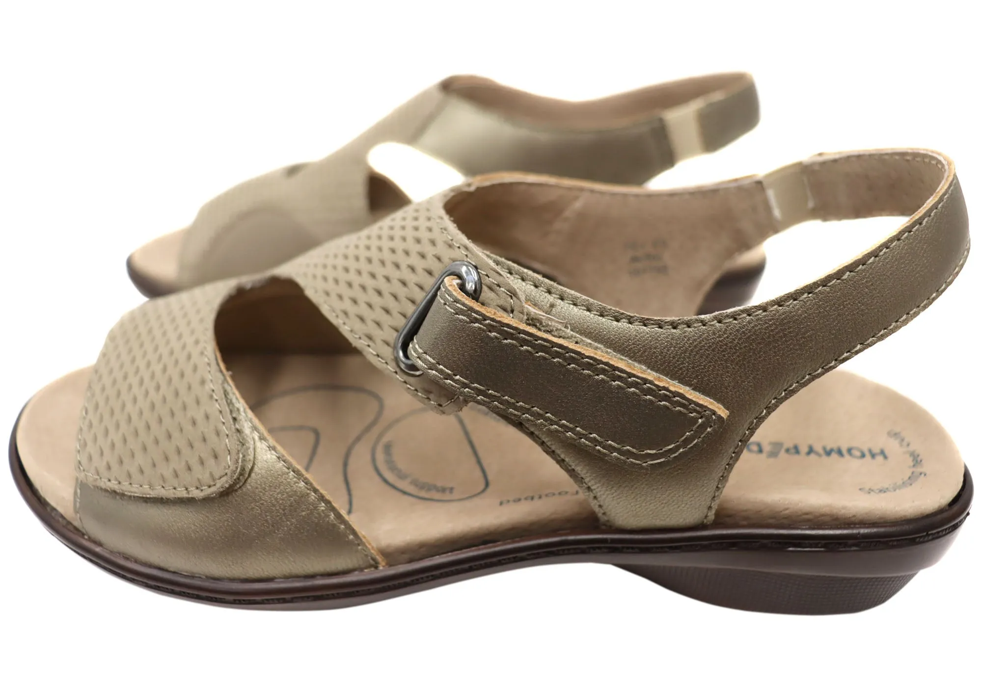 Homyped Avril Damen-Sandalen aus Leder mit unterstützendem und bequemem Tragekomfort Homyped Schuhe