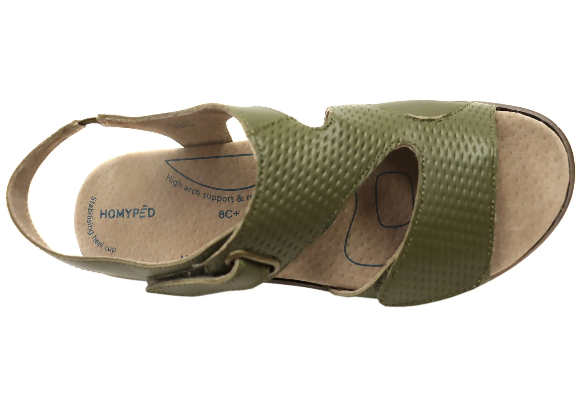 Homyped Avril Damen-Sandalen aus Leder mit unterstützendem und bequemem Tragekomfort Homyped Schuhe