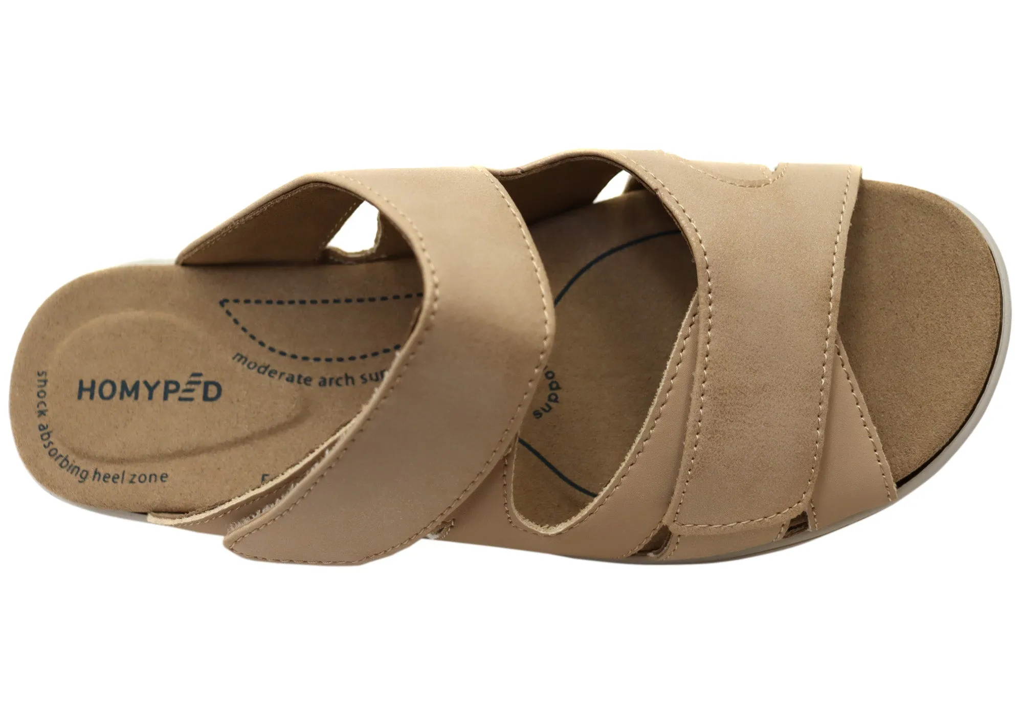 Homyped Damen Traum-Slide Weite Passform Slides Sandalen Homyped Schuhe