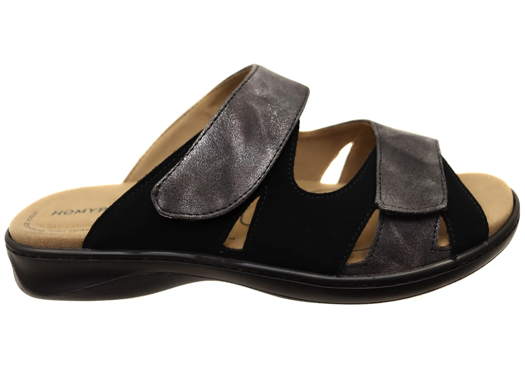 Homyped Damen Traum-Slide Weite Passform Slides Sandalen Homyped Schuhe